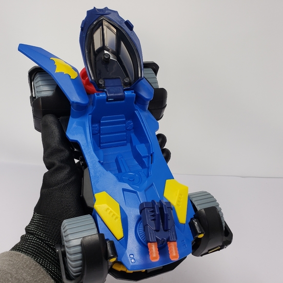 Imaginext Fisher Price DC Super Friends Legends of Batman Deluxe Batmobile Blue - Picture 14 of 16